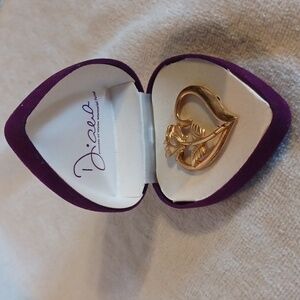 Brooch Heart Shaped Diania Princess Of Wales Brooch